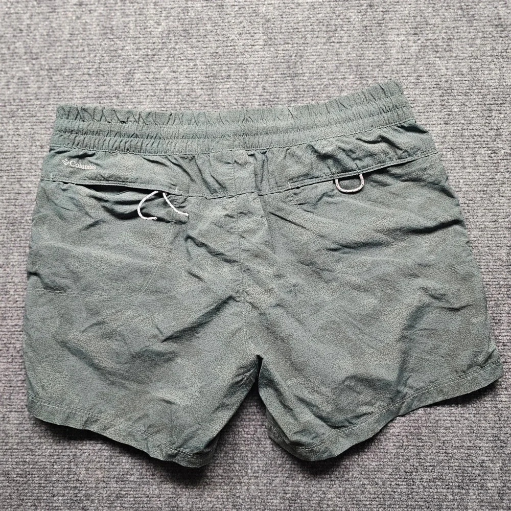 Columbia Mens Nylon Cargo Shorts Gray Print Mesh Lined AL1986 Size M 4L